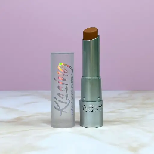 01 Labial Kissing Semi Mate Aria Cosmetics
